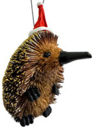 AUSSIE CHRISTMAS HANGING ORNAMENT - ECHIDNA 7-9CM