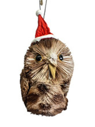 AUSSIE CHRISTMAS HANGING ORNAMENT - TAWNY OWL 7-9CM