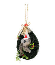 AUSSIE CHRISTMAS DOOR HANGER WREATH - KOALA 15CM