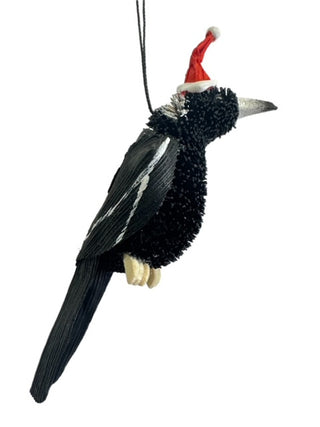 AUSSIE CHRISTMAS HANGING ORNAMENT - MAGPIE 7-9CM