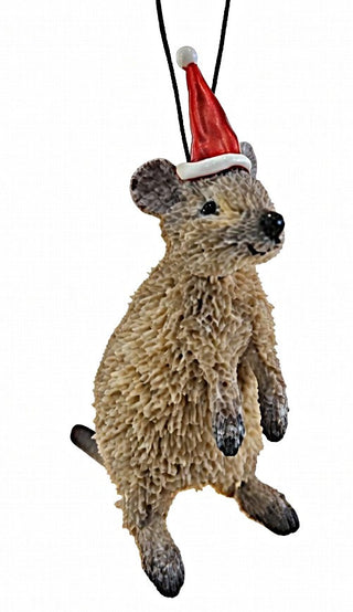 AUSSIE CHRISTMAS HANGING ORNAMENT - QUOKKA 7-9 CM