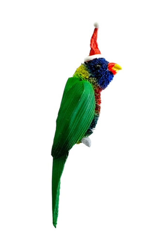 AUSSIE CHRISTMAS HANGING ORNAMENT - RAINBOW LORIKEET 7-9CM